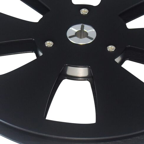 بكرة شريط فارغة، بكرة معدنية من الألومنيوم مقاس 1/4 7 بوصة، من سبائك الألومنيوم، بكرة حمل فارغة عالمية إلى بكرة محور صغير، للبكرة إلى البكرة لـ TEAC/ReVox Studer (أسود) in Kuwait