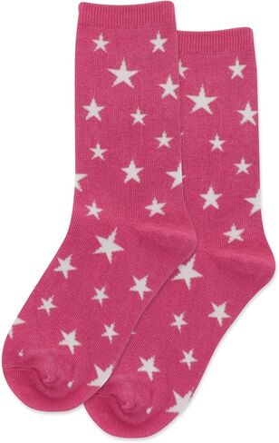 Hot Sox Glow In The Dark Stars Kids Socks, Magenta, 1 Pair, Large/X-Large in Saudi Arabia