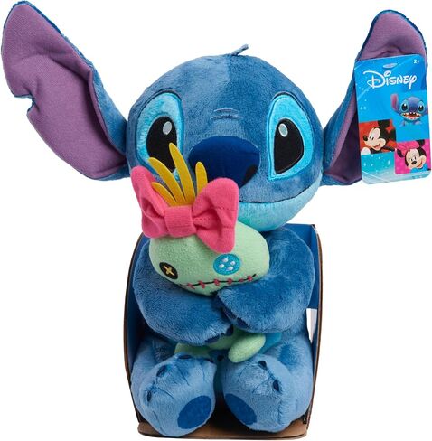 Just Play Disney Classics Lil Friends Stitch and Scrump Plush Stuffed Animal, Officially Licensed Kids Toys for Ages 0+ in Saudi Arabia