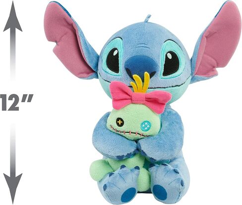 Just Play Disney Classics Lil Friends Stitch and Scrump Plush Stuffed Animal, Officially Licensed Kids Toys for Ages 0+ in Saudi Arabia