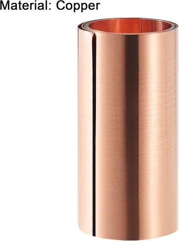uxcell Copper Sheet Roll, Metal Foil Plate 1000mm x 100mm x 0.01mm 2pcs in Saudi Arabia