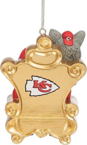 FOCO NFL Mascot On Santa's Lap Hanging Christmas Tree Holiday Ornament in Saudi Arabia