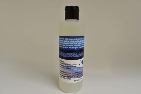 DirectGlow General Purpose Invisible Blue Ultraviolet Blacklight Reactive Ink Secret Messages Security Identification Glow Party (2 Ounce Bottle) in Saudi Arabia