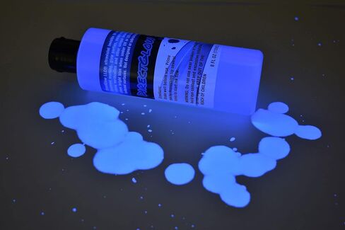 DirectGlow General Purpose Invisible Blue Ultraviolet Blacklight Reactive Ink Secret Messages Security Identification Glow Party (2 Ounce Bottle) in Saudi Arabia