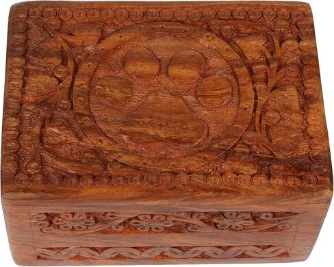 Wooden Pet Memorial Cremation Urns for Ashes Pet Urn Wood Keepsake Paw Box Urns for Cat Dogs Ashes | Cat Memorials in Saudi Arabia