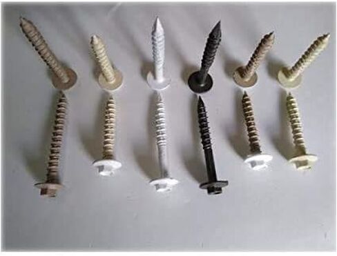 Shorpioen 100-Pack 1/4 x 1-3/4 Concrete Screw Hex Flanged White * Drill Bit NOT Included * BC-1428CNHFW in Kuwait