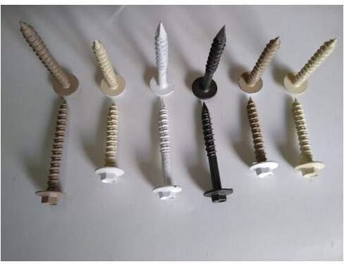 Shorbioen 100-Pack 1/4 x 1-3/4 برغي خرساني سداسي ذو حواف بيضاء * لقمة الحفر غير متضمنة * BC-1428CNHFW in Kuwait