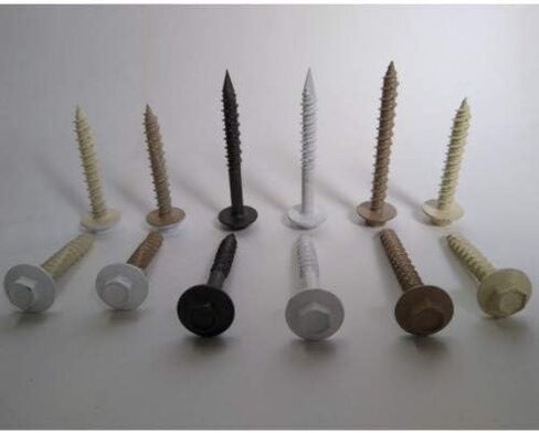 Shorbioen 100-Pack 1/4 x 1-3/4 برغي خرساني سداسي ذو حواف بيضاء * لقمة الحفر غير متضمنة * BC-1428CNHFW in Kuwait