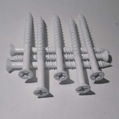 Shorpioen 20-Pack 1/4 x 3 1/4 Phillips Flat Concrete Screw * Drill Bit NOT Included * Blue Perma Seal BC-1452CNPF in Saudi Arabia