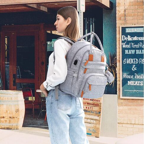 LOVEVOOK Diaper Bag Backpack, Large Travel Diaper Backpack with Portable Changing Pad Insulated Pockets, Multifunction Waterproof Diaper Nappy Bag for Mom Dad in Saudi Arabia