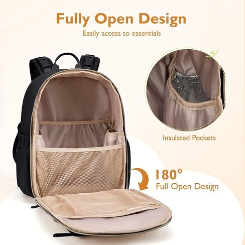 mommore Neoprene Diaper Bag Backpack Small Baby Bag Travel Mini Diaper Backpack for Newborn with Insulated Pockets in Kuwait