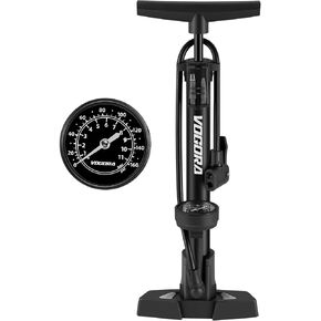 Bike Pump Presta & Schrader Valves, Bicycle Pump with Pressure Gauge for All Bikes, Bike Tyre Pump for Car Tyres, Foot Pump for Road Mountain Bikes & Balls in Saudi Arabia