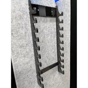 حامل عرض حامل عصا الطبل بسعة كبيرة قطعتين، حامل عصا الطبل لمقتنيات الحفلات الموسيقية على الحائط، إطار عرض عصا الطبل للسيوف الضوئية/أقواس الكمان، مجموعة سوداء مكونة من قطعتين in Kuwait