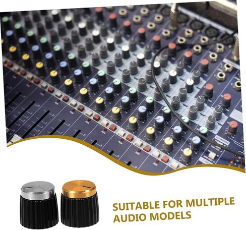 4pcs Potentiometer Control Knobs: Small Plastic Knobs for Audio Systems - Rotary Potentiometer Caps for Audio Amplifier Bass Guitar in Saudi Arabia