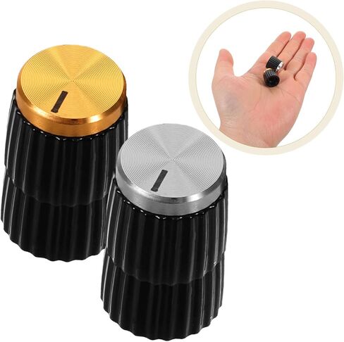 4pcs Potentiometer Control Knobs: Small Plastic Knobs for Audio Systems - Rotary Potentiometer Caps for Audio Amplifier Bass Guitar in Saudi Arabia