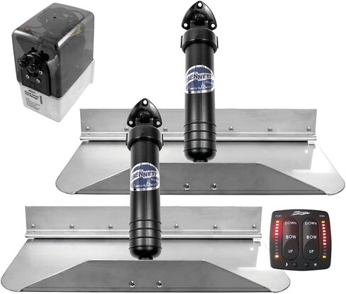 Bennett Marine 6BT-50110-89-00 Standard (Classic) Hydraulic Trim Tab System with One Box Indication Unit - 12" x 12" in Saudi Arabia