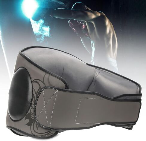 Srliya Thickened Boxing Belly Pad MMA Muay Thai Kickboxing Stomach Protector with 4-Layer Cushioning, PU & Sponge Training Body Guard for Martial Arts in Saudi Arabia