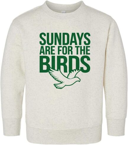 Green Sundays are for The Birds Kids Sweatshirt Toddler in Saudi Arabia