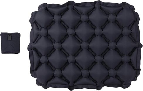 Inflatable Seat Cushion Cushion Comfortable Compact Seat Pad Air Sitting Pad for Boating Outdoor Lawn Fishing Backpacking, Black in Saudi Arabia