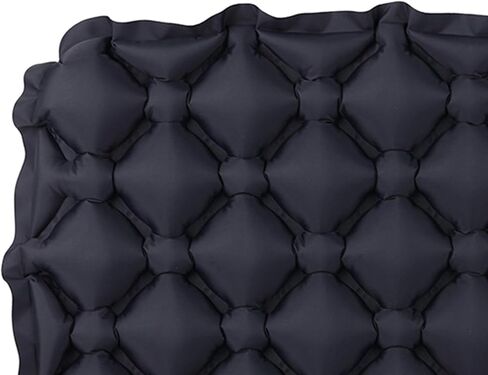 Inflatable Seat Cushion Cushion Comfortable Compact Seat Pad Air Sitting Pad for Boating Outdoor Lawn Fishing Backpacking, Black in Saudi Arabia