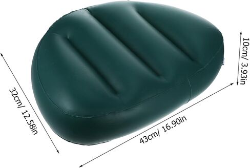 Hemoton Thick PVC Inflatable Boat Seat Cushion Backrest Portable Kayak Seating Pad Foldable Multifunctional Cushion for Fishing and Boating in Saudi Arabia
