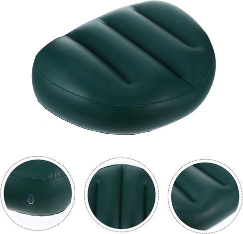 Hemoton Thick PVC Inflatable Boat Seat Cushion Backrest Portable Kayak Seating Pad Foldable Multifunctional Cushion for Fishing and Boating in Saudi Arabia