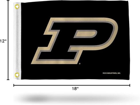Purdue Boilermakers Flag - Boat Flag - Golf Cart Flag - 12" x 18" in Saudi Arabia