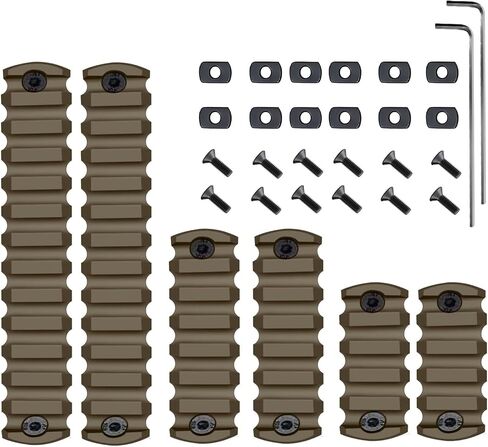 Gotical 13 Slots MLOK Picatinny Rail Section for M-Lok Handguard Flat Dark Earth Fit for 21mm Picatinny/Weaver Rails in Saudi Arabia