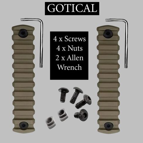 Gotical 13 Slots MLOK Picatinny Rail Section for M-Lok Handguard Flat Dark Earth Fit for 21mm Picatinny/Weaver Rails in Saudi Arabia