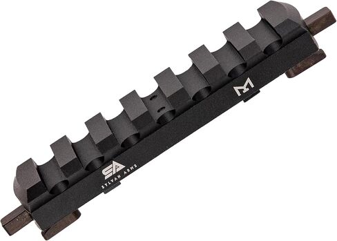 ملحق السكك الحديدية Picatinny ذو 7 فتحات، ألومنيوم خفيف الوزن، لمسة نهائية بأكسيد أسود in Kuwait