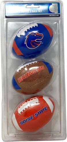 Rawlings NCAA 3 Pack Softee Football, Boise State, 5", Team Colors in Saudi Arabia
