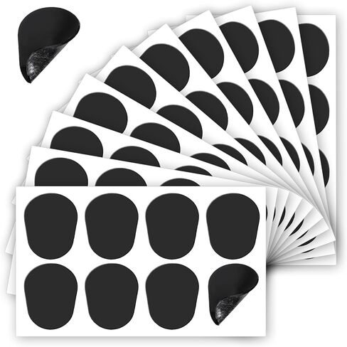 80 Pcs Saxophone Mouthpiece Pads, 0.8mm Thick Clarinet Mouthpiece Pad Clarinet Pads for Beginners and Professional Musicians Black in Kuwait