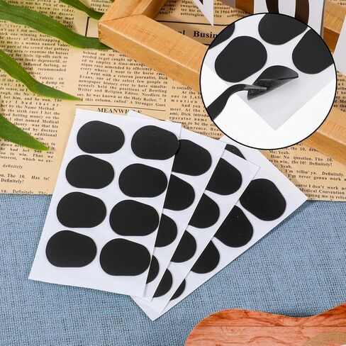 80 Pcs Saxophone Mouthpiece Pads, 0.8mm Thick Clarinet Mouthpiece Pad Clarinet Pads for Beginners and Professional Musicians Black in Kuwait