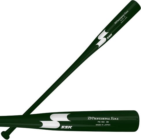 SSK Z9 Professional Edge Coaches Wood Fungo Bat 33" 35" 37" - Baseball & Softball - 60 Day Warranty (Forest/Forest/White, 33") in Saudi Arabia