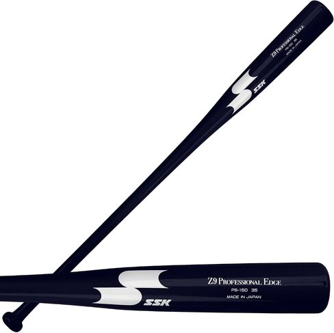 SSK Z9 Professional Edge Coaches Wood Fungo Bat 33" 35" 37" - البيسبول والكرة اللينة - ضمان 60 يومًا (كحلي/كحلي/أبيض، 33") in Saudi Arabia
