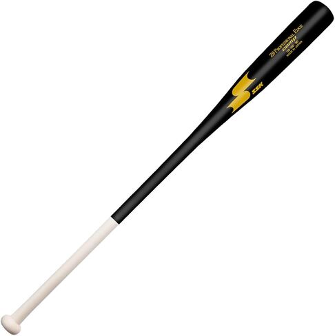 SSK Z9 Professional Edge Comp Coaches Wood Fungo Bat 33" 35" 37" - Baseball & Softball – 22+ Colors - 60 Day Warranty (35", Natural/Black/Yellow) in Saudi Arabia
