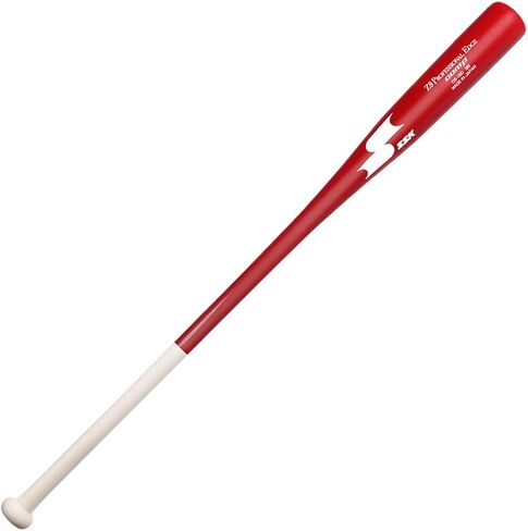 SSK Z9 Professional Edge Comp Coaches Wood Fungo Bat 33" 35" 37" - Baseball & Softball – 22+ Colors - 60 Day Warranty (37", Natural/Red/White) in Saudi Arabia
