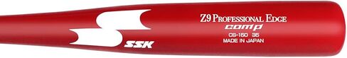 SSK Z9 Professional Edge Comp Coaches Wood Fungo Bat 33" 35" 37" - Baseball & Softball – 22+ Colors - 60 Day Warranty (37", Natural/Red/White) in Saudi Arabia