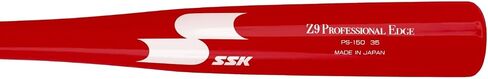SSK Z9 Professional Edge Coaches Wood Fungo Bat 33" 35" 37" - Baseball & Softball - 60 Day Warranty (Red/Red/White, 37") in Saudi Arabia