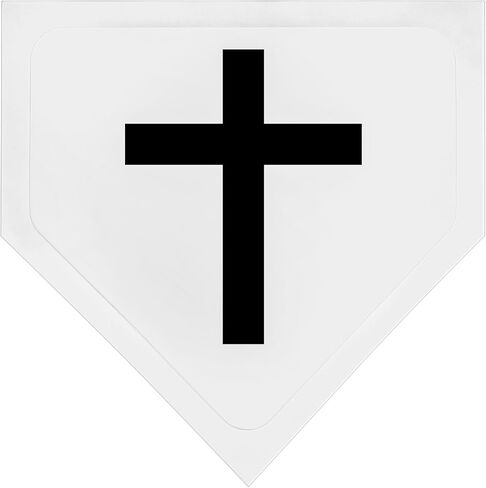 Eyourlife Baseball Home Plate قواعد البيسبول رمي وضرب حصيرة ممارسة لميدان الكرة اللينة منطقة الضربة Kickball التدريب في الفناء الخلفي في الهواء الطلق للاعبين الكبار والمدربين 16.3 "مطاط (أبيض) in Kuwait