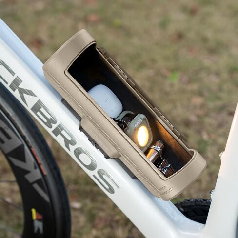 ROCKBROS Password Storage Box Mountain Road Bicycle Frame Bag Hard Shell Key Anti-Theft Box Secure Durable Storage in Saudi Arabia