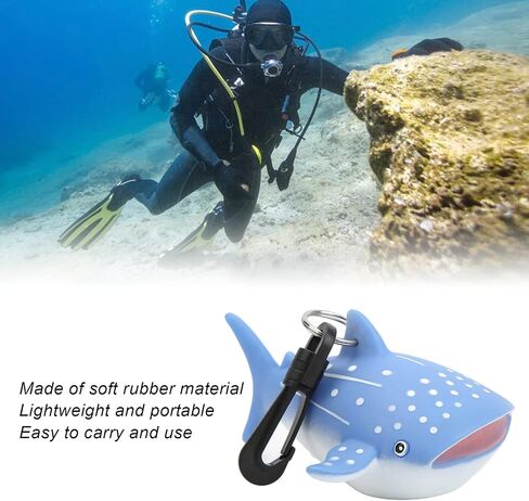 Alomejor Cartoon Fish Silicone Cover Cover Regulator Holder with Clip Second Stage Protective Accessories(Whale Shark) in Saudi Arabia