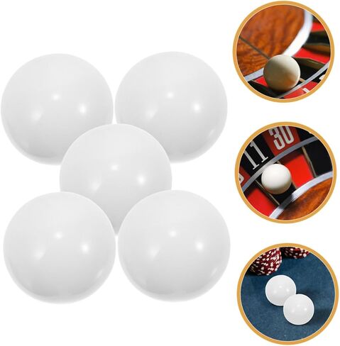 Roulette Wheel Replacement Beads 5pcs Rotating Game Balls for Party Decorative Round Beads for Roulette Table Games in Saudi Arabia
