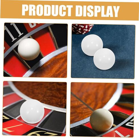 Roulette Wheel Replacement Beads 5pcs Rotating Game Balls for Party Decorative Round Beads for Roulette Table Games in Saudi Arabia