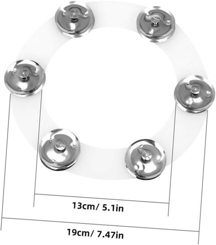 2pcs Percussion Instrument Cymbal Ring Drum Set Replacement Parts Silicone Tambourine Ring Set in Saudi Arabia