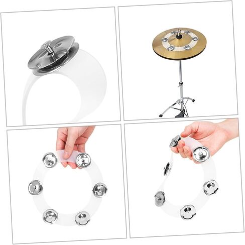 2pcs Percussion Instrument Cymbal Ring Drum Set Replacement Parts Silicone Tambourine Ring Set in Saudi Arabia
