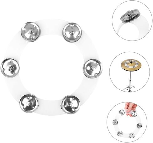 2pcs Percussion Instrument Cymbal Ring Drum Set Replacement Parts Silicone Tambourine Ring Set in Saudi Arabia