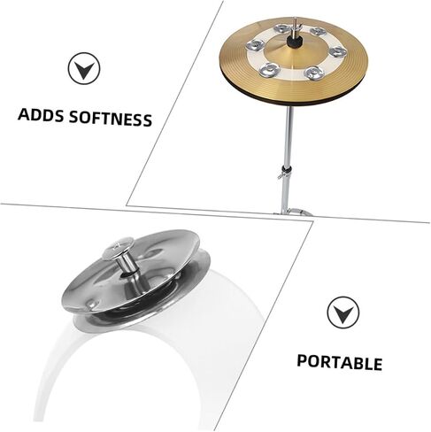 2pcs Percussion Instrument Cymbal Ring Drum Set Replacement Parts Silicone Tambourine Ring Set in Saudi Arabia