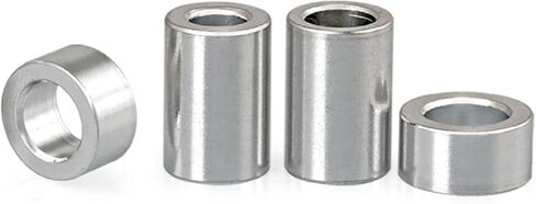 CNC Machined Aluminum Alloy Spacer Sleeves, Non-Threaded Stand-Off Washers, M3-M8 Sizes, RC Model Parts, 5-20 Pack (D16x M5 (5pcs) Length 4mm) in Saudi Arabia