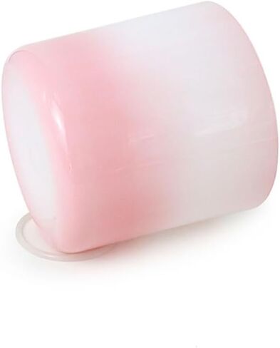 8 Inch Pink White Alchemy Crystal Singing Bowl, Chakra Bowl Sound Bowl, Gift For Yoga Meditation & Sound Healing, With Free Acrylic Striker & O-ring(F Note) in Kuwait